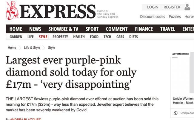 Express.co.uk headline, 23 May 2021