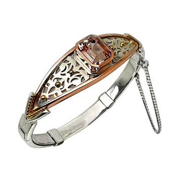 Hinged bangle by Karen & David Russ.