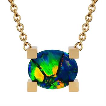 Opal necklace by Cesar Cueva.