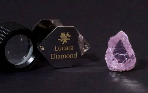 The 62.70-carat 'Boitumelo' fancy pink diamond, unearthed at the Karowe Mine in Botswana. Image credit: Lucara