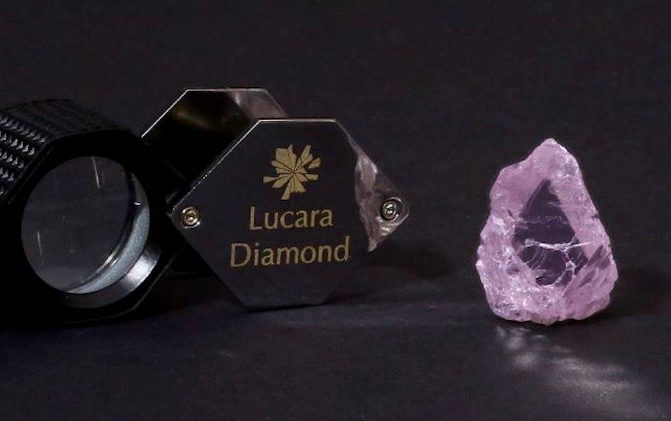 The 62.70-carat 'Boitumelo' fancy pink diamond, unearthed at the Karowe Mine in Botswana. Image credit: Lucara