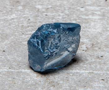 The 39.34-carat blue diamond purchased by De Beers and Diacore from the Cullinan Mine.