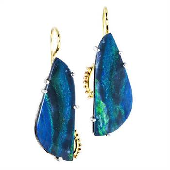 'Etrusca Opal' earrings by Tonya Gilbett.