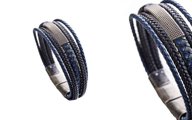 Multi- Strand Leather bracelet from Cudworth Enterprises.