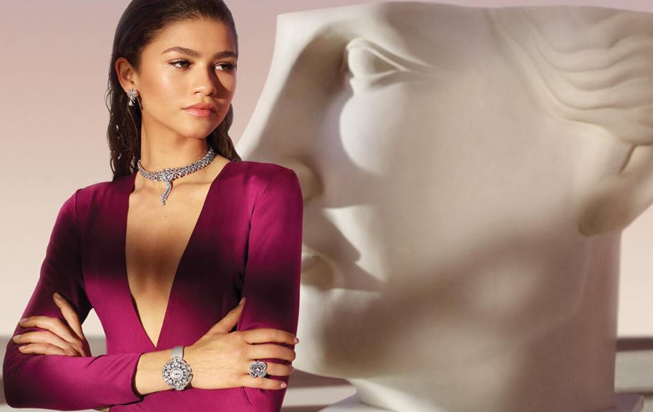 Bulgari's 2021 Magnifica brand campaign featuring actress and model Zendaya.