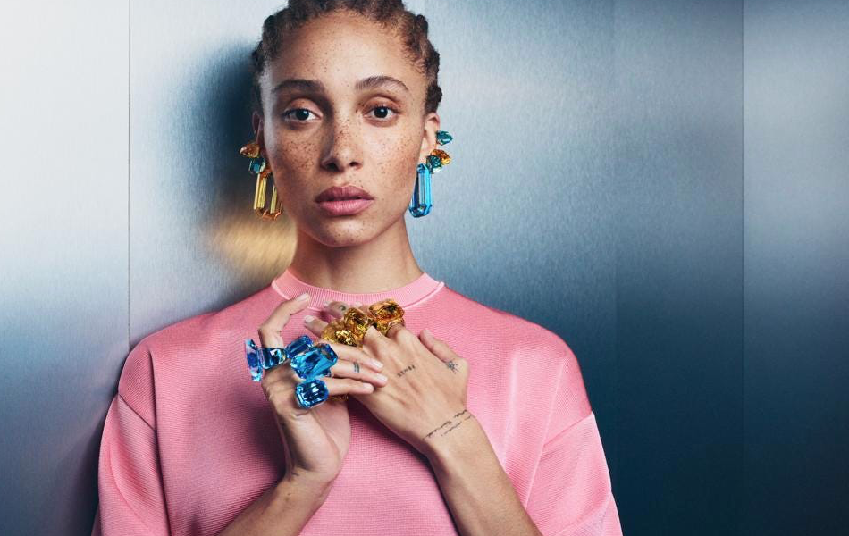 Swarovski's 2021 fresh new campaign featuring model Adwoa Aboah, introdued by new creative director Giovanna Engelbert.