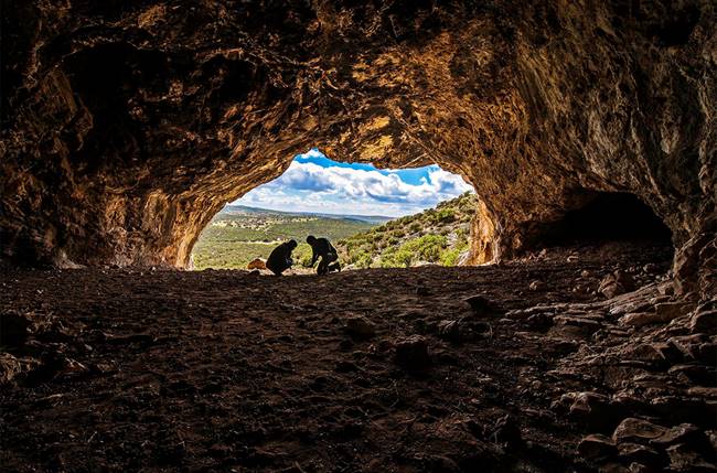 Bizmoune Cave in Morocco where the beads were discovered. <b>Image:</b> Mohammed Kamal via Science.org