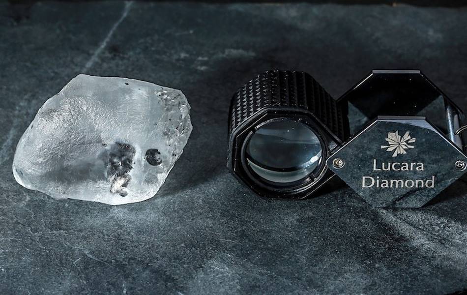 In January this year, Lucara kicked off the year with a 341-carat diamond recovered from the Karowe mine. <b>Image</b> Lucara Diamond Corp.