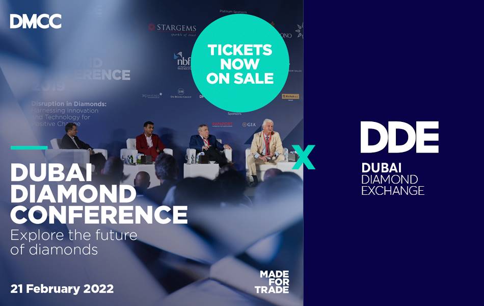 Organised by DMCC, the Dubai Diamond Conference will take place on 21 February 2022 in Dubai, UAE. The conference is set to gather industry experts to discuss key topics on the future of diamonds.