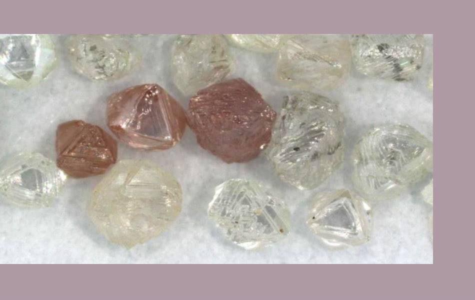 Karelian Diamond Resources has reported that pink diamonds are present in the Lahtojoki deposit. While pink diamonds accounted for less than 5 per cent of the Australian Argyle's mine's diamond yield it generated roughly 50 per cent of the revenue. <b>Image: </b> Karelian Diamond Resources