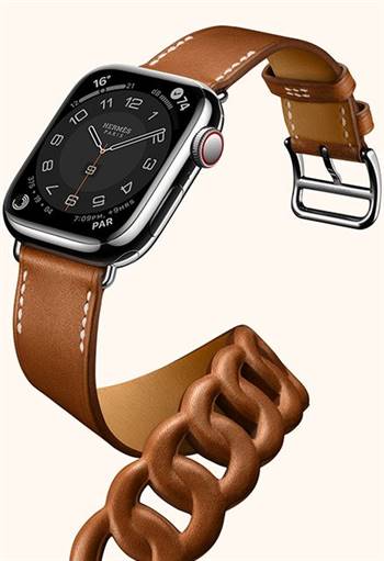 Luxury leather goods brand Hermés began manufacturing Swiss watches in the 1930s, but partnered with Apple this year to produce a limited edition smartwatch with stainless steel casing and an ultra-soft Fauve Barenia leather.