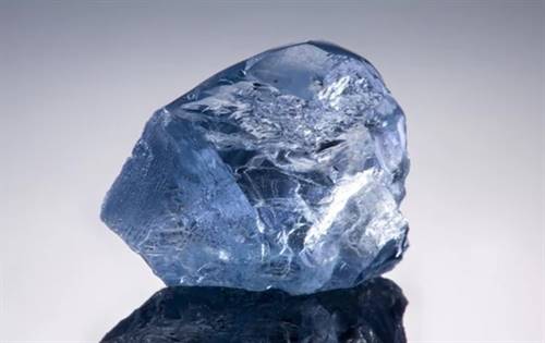 The Cullinan Blue was originally a 39.34-carat Type IIb rough recovered from the South African Cullinan diamond mine in April 2021 Source: Petra Diamonds