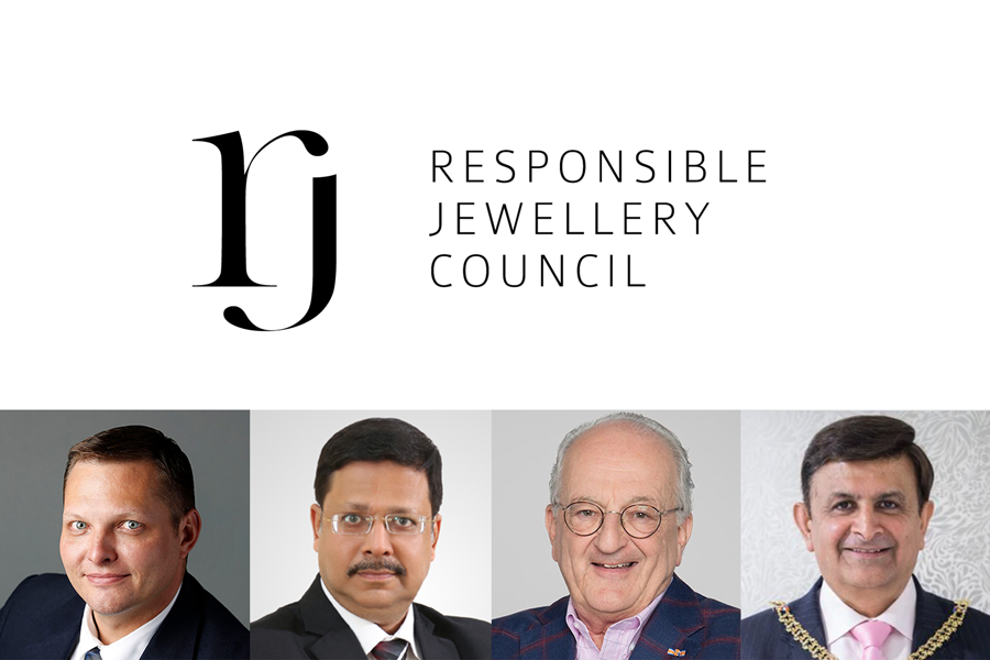 From left to right: Arien Gessner (Richline Group), Ankur Goyal (MMTC-PAMP), Edward Asscher (World Diamond Council), Pravin Pattni (Minar Jewellers)