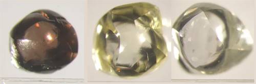 Various coloured gem-quality diamond samples were recovered from Ellendale mine