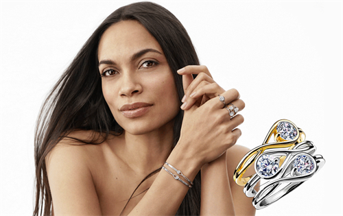 Rosario Dawson models Diamonds by Pandora. Source: Pandora