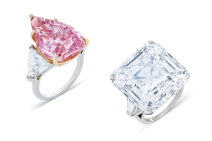 The upcoming Christie's auction will be headlined by the sale of the Fortune Pink (18.18 carats) and a Graff diamond ring (41.36-carat).