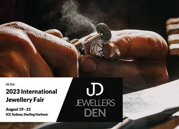 The actual Jewellers Den area will consist of around 20 participating Australian designers who exhibit their products and designs over the three days at the fair – at no cost – and on the final day each designer makes a presentation to the panel who will decide the winner.