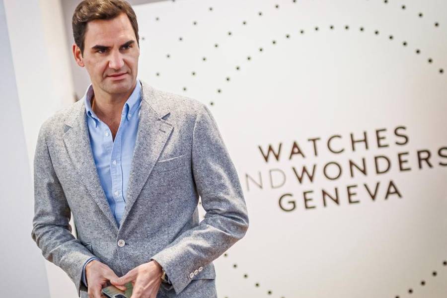 Tennis player Roger Federer visited Watches and Wonders 2023. | Source: Watches & Wonders