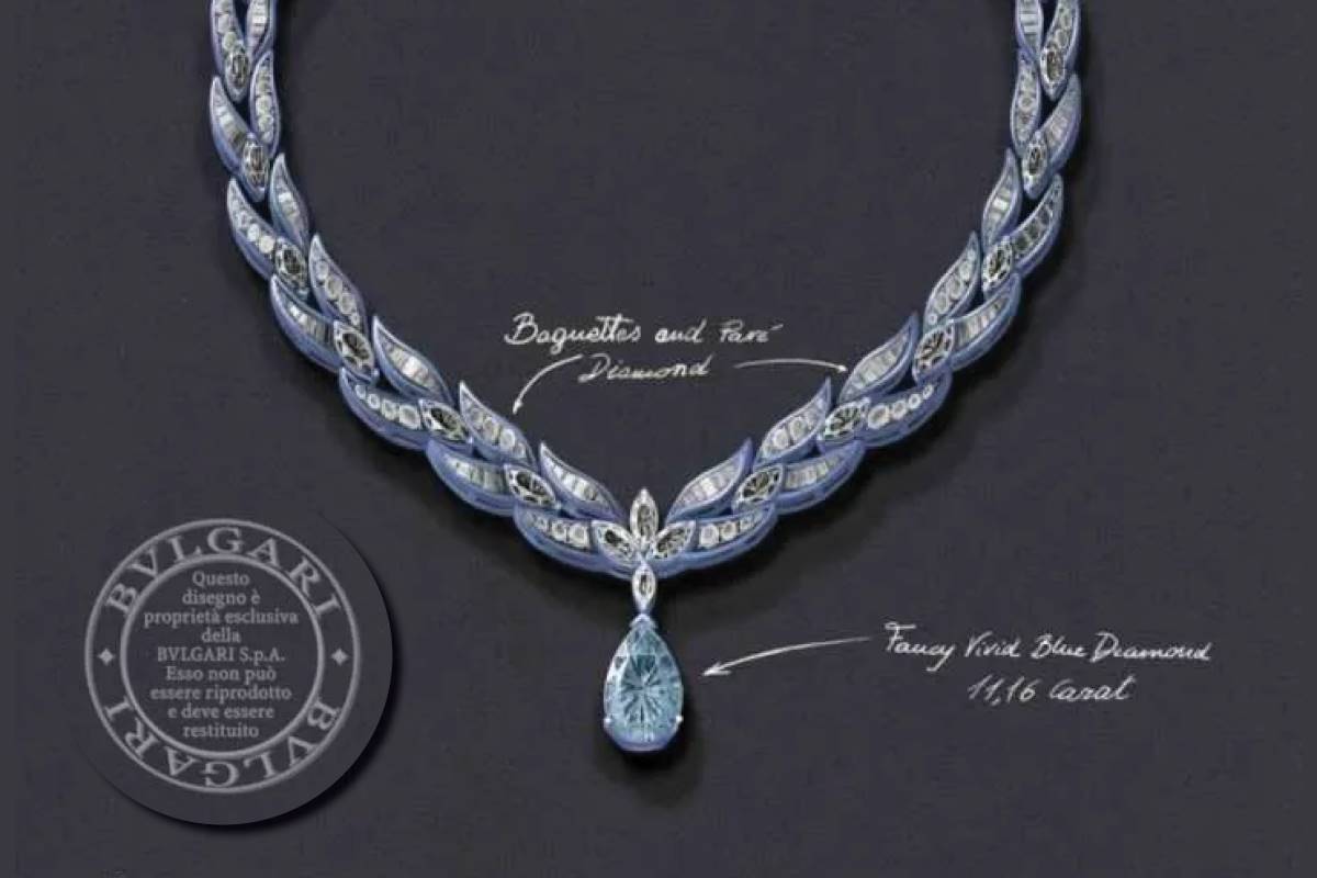 Stunning Bulgari blue diamond brings in 37.9 million Jeweller Magazine Jewellery News and Trends