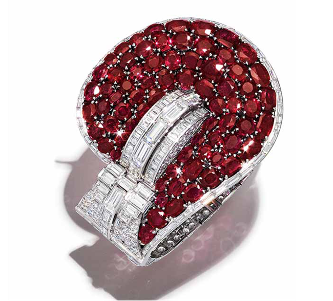 The Exceptional Van Cleef & Arpels ruby and diamond 