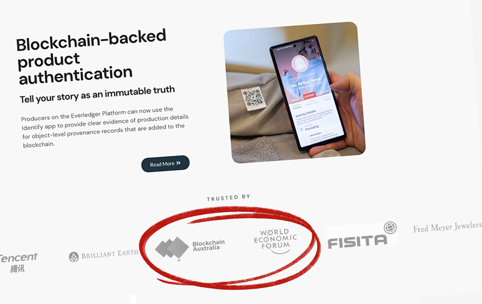 According to its website, Everledger is "TRUSTED BY” six organisations and their logos are used as apparent endorsement of the company; however, there are questions over the accuracy and truthfulness of the claim. CEO Leanne Kemp remains silent.