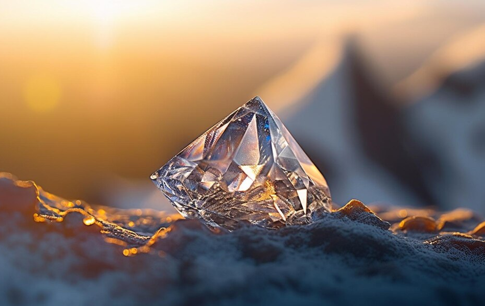 Diamonds are typically found in a type of volcanic rock known as kimberlite, which is found in the oldest and thickest parts of continents. Source: Freepik