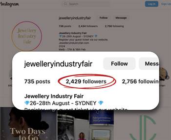 The brochure raises additional questions concerning potentially misleading claims by JIN, which were not addressed in Moore’s email. For example, the brochure claimed that JIF’s Instagram account had 6,776 followers - as of today it has only 36 per cent of the figure.