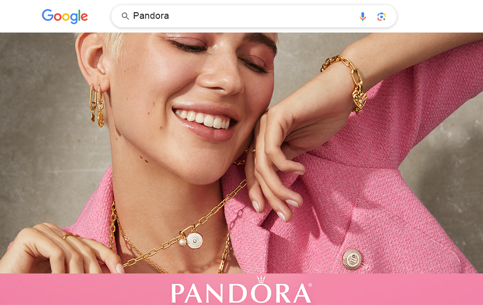 A new study into consumer trends online has revealed that Pandora is the world’s most-searched jewellery brand. | Source: Pandora