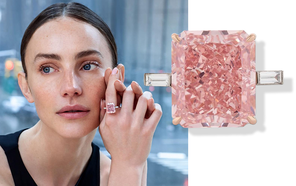 The fourth-largest fancy intense pink diamond to appear at auction has generated a hefty return at Phillips’ Geneva Jewels auction. | Source: Phillips