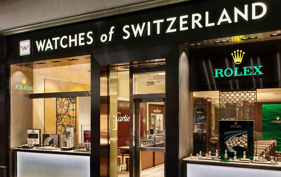 Retailer Watches of Switzerland has lowered its full-year forecast, citing an adverse market for luxury timepieces. | Source: Watches of Switzerland Australia