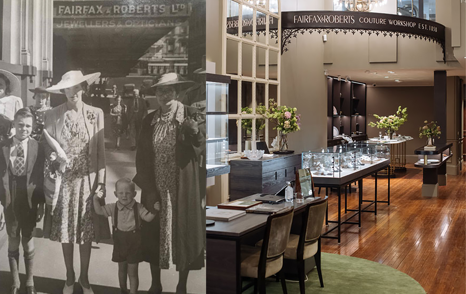 Fairfax & Roberts Jewellers then and now. 