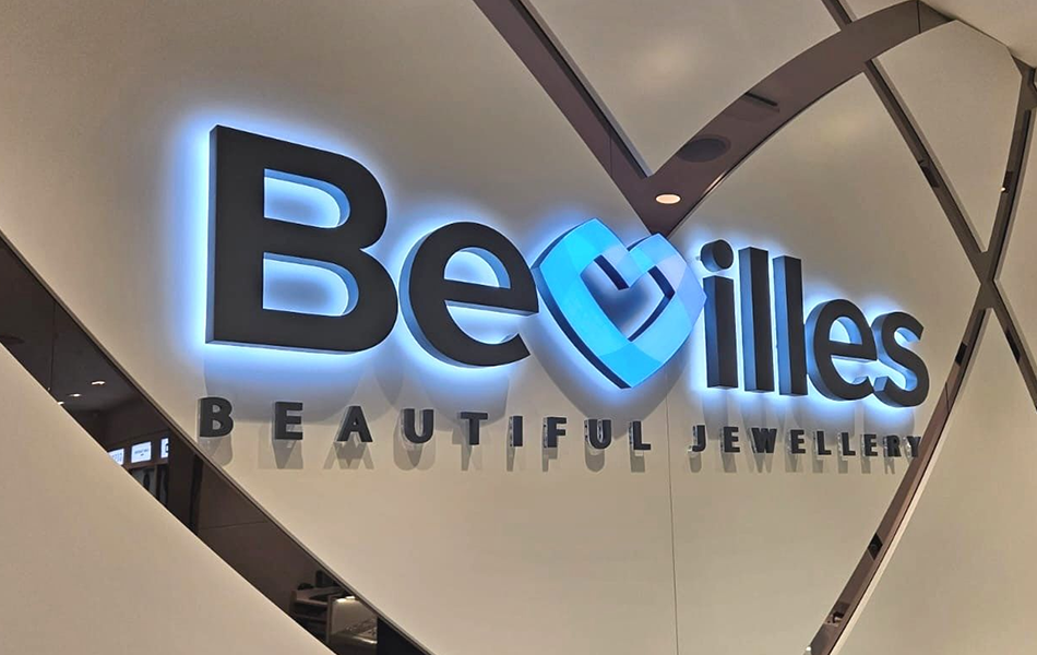 Instead of the 27 stores that operated prior to appointing an official administrator, the “new Bevilles” will now operate only 16 stores across Victoria, NSW and South Australia. Its staff count will be reduced from 477 to 237. | Source: Bevilles Jewellers