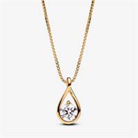 Pandora Infinite: A 14-carat gold lab-created diamond pendant necklace