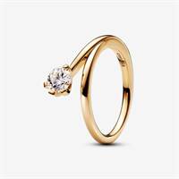 Pandora Nova: A 14-carat gold lab-created diamond asymmetric ring