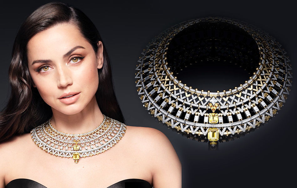 Leading luxury brand Louis Vuitton has released a new jewellery collection, showcased by a marketing campaign featuring actress Ana de Armas. | Source: Louis Vuitton