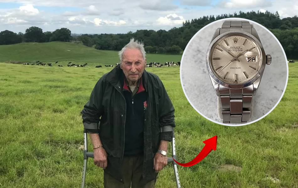 A farmer who believed a cow had eaten his treasured timepiece has been reunited with the wristwatch more than 50 years later. | Source: Metro 