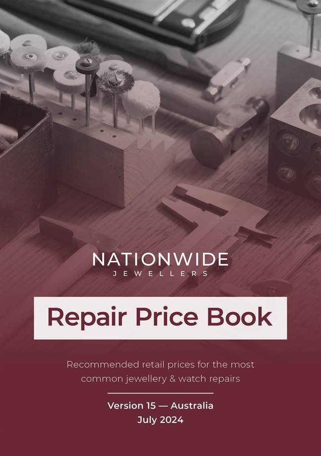 Nationwide Jewellers Repair Price Book