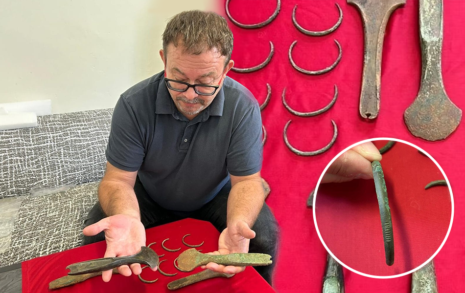 Archaeologists in the Czech Republic have unearthed a collection of jewellery that is believed to be around 3,600 years old. | Source: Czech Radio