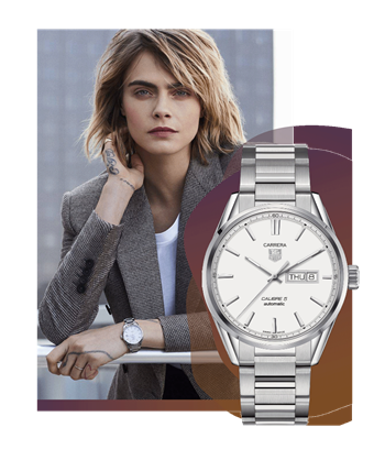 <center>Tag Heuer, Cara Delevingne