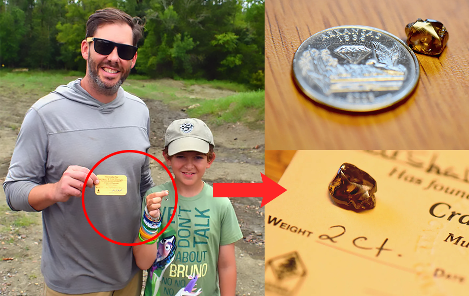 A father and son from Arizona have discovered a unique stone at the Crater of Diamonds State Park. | Source: FOX 16 KLRT