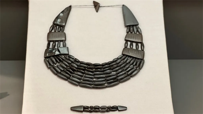 The bronze aged necklace is a combination of original and recreated pieces. | Source: BBC/Duncan McGlynn