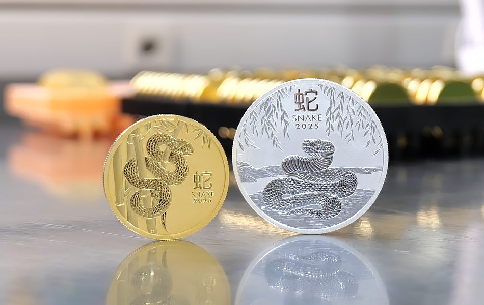 The Perth Mint has unveiled a new addition to its Australian Lunar Series III with the 2025 Year of the Snake collection. | Source: The Perth Mint