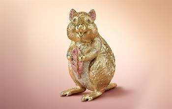 Australian jewellery retailer Linneys has released a remarkable new limited-edition piece, the Argyle Pink Quokka. | Source: Linneys