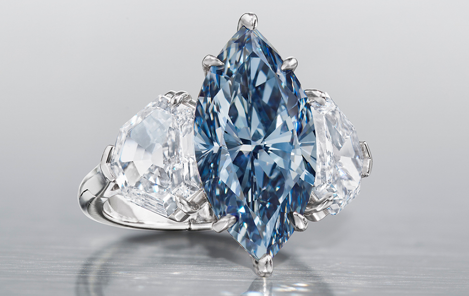 A 5.02-carat fancy colour blue diamond is expected to command an impressive return at an upcoming auction in Hong Kong. | Source: Rapaport