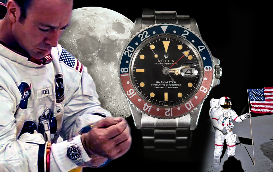 A Rolex watch worn by a NASA astronaut on the surface of the Moon in the early 1970s has shattered its presale estimate at auction in the US. | Source: Rolex