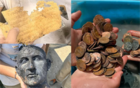 A treasure trove of ancient jewellery and coins from Roman and Etruscan times has been recovered in southern Tuscany. | Source: Euro News/Italian Ministry of Culture