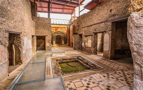 A large private luxury bathhouse has been discovered in Italy more than 2,000 years after it was concealed by a volcanic eruption. | Source: The Travel