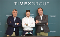 <b>L to R:</b> Stefano Saporetti, Director of Brand Diversification; Matthew Chapman, Head of Licensing and Merchandise Aston Martin F1 Team; Tobias Reiss-Schmidt, President of CEO Timex Group. | Source: PR Newswire