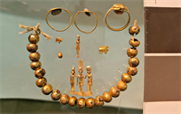 Archaeologists have discovered a hidden treasure trove of gold jewellery during the excavation of an Egyptian temple. | Source: Daily Galaxy