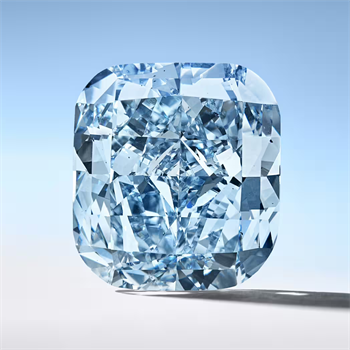 The 10.03-carat Mediterranean Blue diamond was crafted from rough found in 2023.